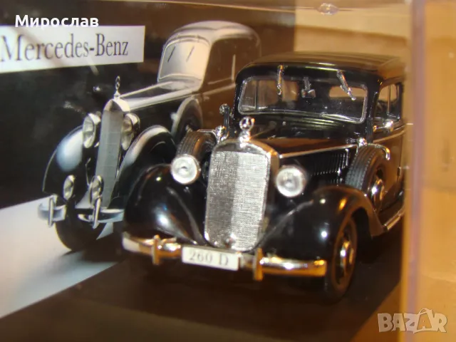 1:43 MERCEDES BENZ 260 D 1938 КОЛИЧКА ИГРАЧКА МОДЕЛ, снимка 5 - Колекции - 48285505