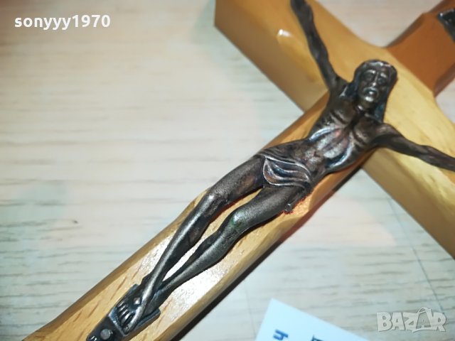 дървен кръст с христос, снимка 6 - Колекции - 28382588
