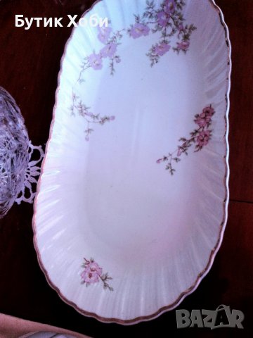 Голямо плато стар български порцелан, снимка 2 - Антикварни и старинни предмети - 36755396