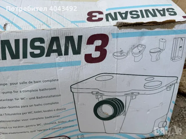 Помпа Sanisan 3 - За WC и душ , снимка 4 - Други стоки за дома - 47520207