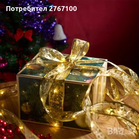 5 метра, коледна гирлянда с вградени LED светлини, снимка 2 - Декорация за дома - 52413816