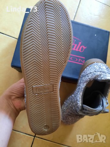Дам.обувки/маратонки-"BUFFALO"-№40-цвят-сребристи-glitter. Закупени от Италия., снимка 7 - Маратонки - 33633792