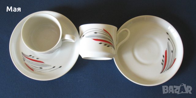 Нови комплекти луксозни чашки и чинийки за кафе, снимка 2 - Чаши - 16790978