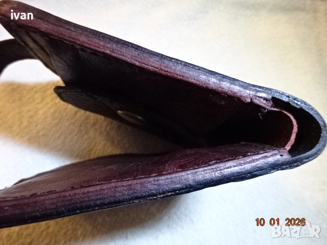 мъжки портфейл от естествена кожа /ръчна изработка/, снимка 9 - Портфейли, портмонета - 53057292