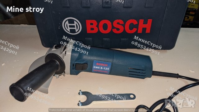 BOSCH Перфоратор 1100W / Къртач + Ъглошлайф 1100W / Флекс БОШ, снимка 6 - Други инструменти - 39785537