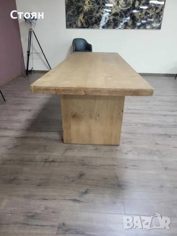 Голяма трапезна борова дървена маса за 8 - 10 човека, снимка 12 - Маси - 43171466
