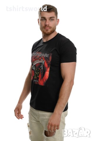 Нова мъжка тениска с дигитален печат на музикалната група Whitesnake - Love Songs С ГРЪБ, снимка 6 - Тениски - 40436774