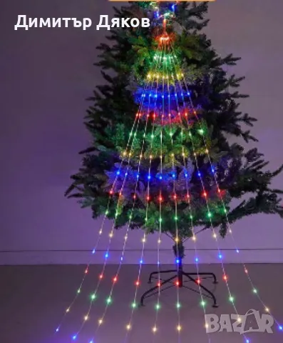 Инсталация за коледна елха,9 проводника, дистанционно управление, снимка 2 - Декорация за дома - 48153485