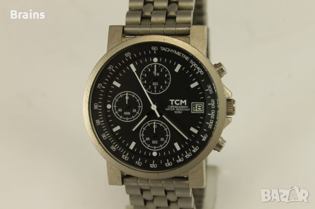 TCM Chronograph Мъжки Кварцов Часовник , снимка 3 - Мъжки - 40103992