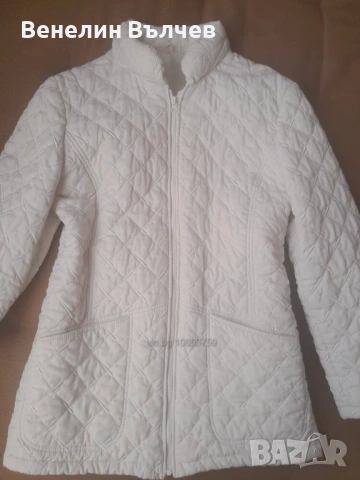 Дамско бяло яке размер S