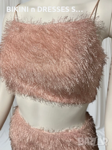 Розов комплект с ресни BARBIE TREND , снимка 8 - Корсети, бюстиета, топове - 27005658