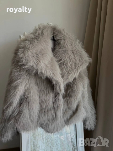 Бежово Дамско Палто , снимка 2 - Палта, манта - 52877184