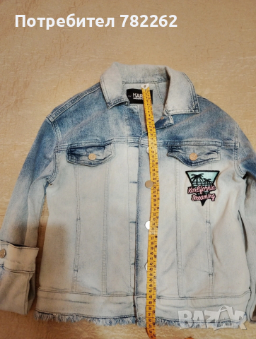 Дънково яке Karl Lagerfeld, снимка 3 - Якета - 53036002