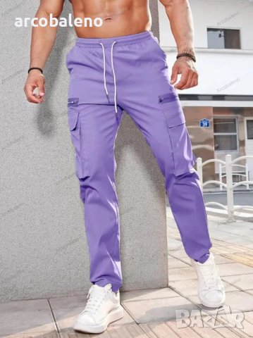 Нов модерен мъжки ежедневен спортен панталон с цип, 8цвята, снимка 4 - Панталони - 44053900