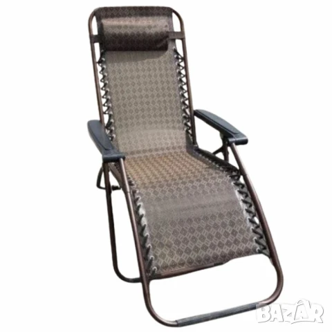 Плажен стол-шезлонг с възглавничка 175x52 см NS6318, снимка 4 - Градински мебели, декорация  - 49919436