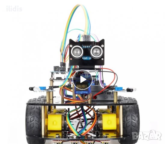 4WD смарт количка за Ардуино Уно R3 project, снимка 4 - Други - 38274620