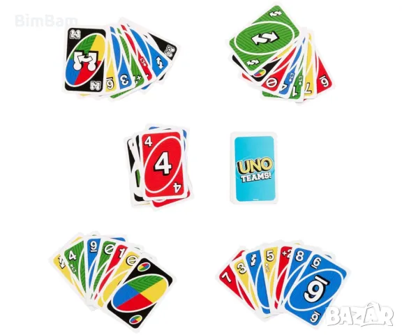 Карти за игра UNO - Teams, снимка 3 - Образователни игри - 49476541