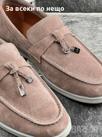 Loro Piana Дамски Бежови Ежедневни Обувки Естествена Кожа🥿Дамски Мокасини Лоро Пиана Код E550, снимка 3 - Дамски ежедневни обувки - 50824597
