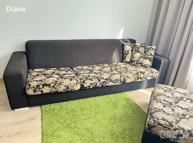 Голям ъглов диван с лежанка, снимка 3 - Дивани и мека мебел - 51984949