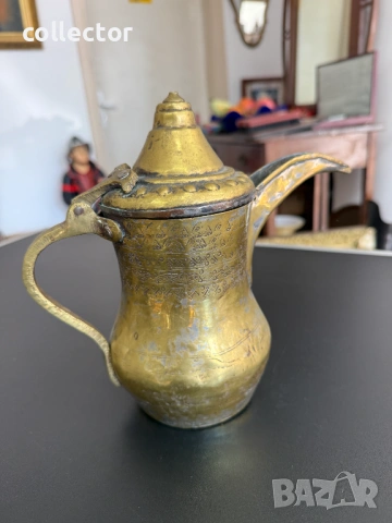 Традиционен арабски / османски кафеник / ибрик. №7858, снимка 2 - Антикварни и старинни предмети - 53452329