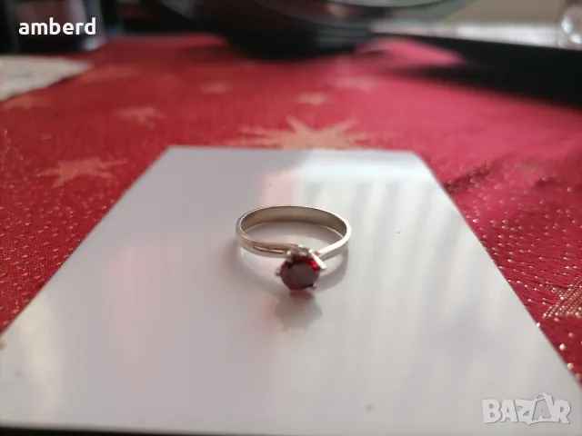 Нежен и елегантен сребърен пръстен - модел R062, снимка 5 - Пръстени - 48659446