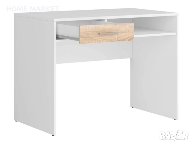 Бюро NEPO PLUS BIU1S корпус бяло/фронт дъб сонома   Материал - ПДЧ   Цвят - корпус дъб бяло/фронт дъ, снимка 2 - Бюра - 52380245