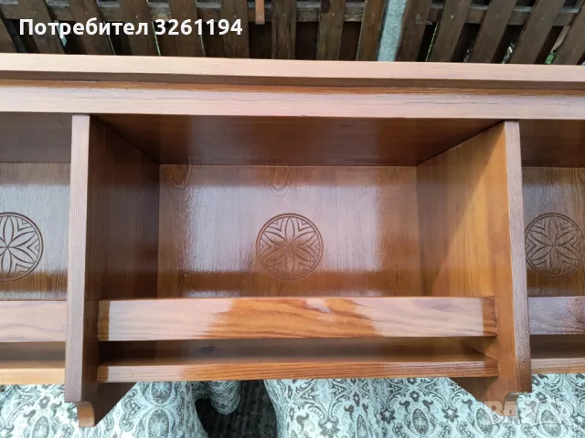 Дървен рафт, полица, етажерка, снимка 4 - Антикварни и старинни предмети - 49994812