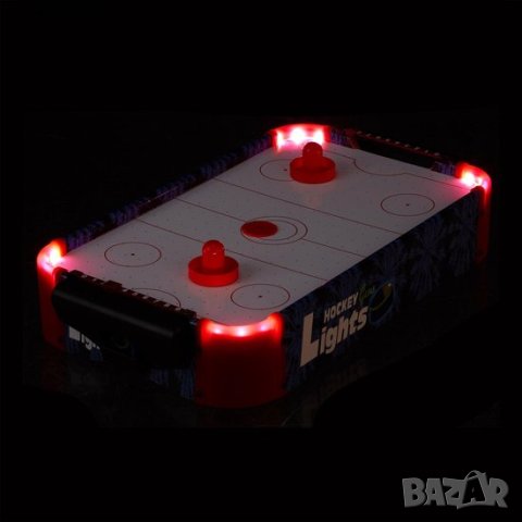 Relaxdays мини въздушен хокей - LED маса за въздушен хокей , снимка 4 - Други - 43343812