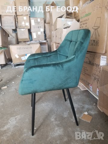 Висококачествени трапезни столове тип кресло AS-LEIPZIG-GREEN-2PCS, снимка 4 - Столове - 32904093