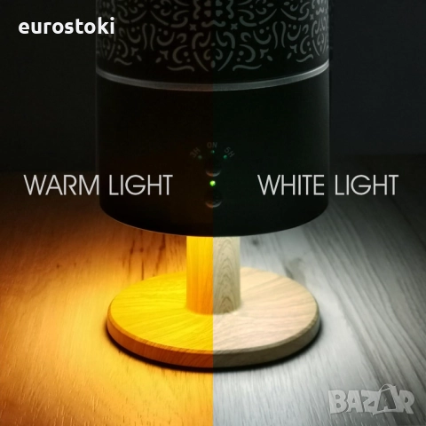 Earnest Living класически дифузер за нощна лампа за етерични масла, 260 мл, таймери, с автоматично , снимка 4 - Овлажнители на въздух - 52124504