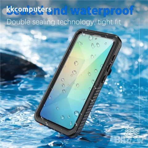 REDPEPPER за Samsung Galaxy S25 Водоустойчив / Удароустойчив Калъф + Скрийн Протектор – Черен, IP68 , снимка 3 - Калъфи, кейсове - 50736314
