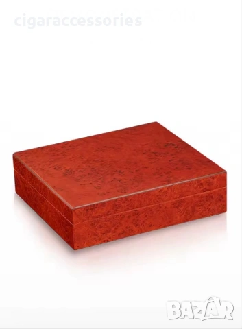 Хумидор от кедрово дърво за до 30 пури – черен или махагон, снимка 2 - Табакери - 53293463