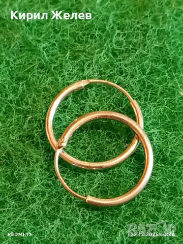 Сребърни обеци тип халка подходящ аксесоар за ежедневието 17819