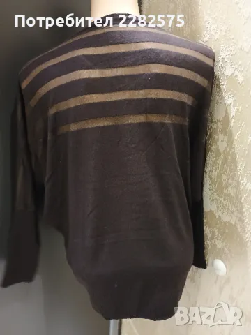 Мека дамска блузка ХЛ/ХХЛ размер , снимка 7 - Блузи с дълъг ръкав и пуловери - 47581521