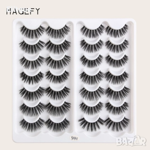 Комплект от 14 чифта 3D изкуствени мигли, снимка 2 - Други - 52830917