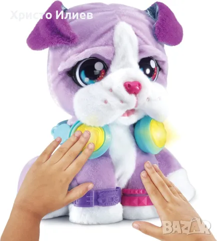 Интерактивно кученце диджей VTech с музика и светлина голямо плюшено куче, снимка 2 - Плюшени играчки - 47691615