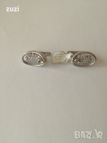 Сребърни обеци с циркони. Сребро проба 925. , снимка 4 - Обеци - 38663250