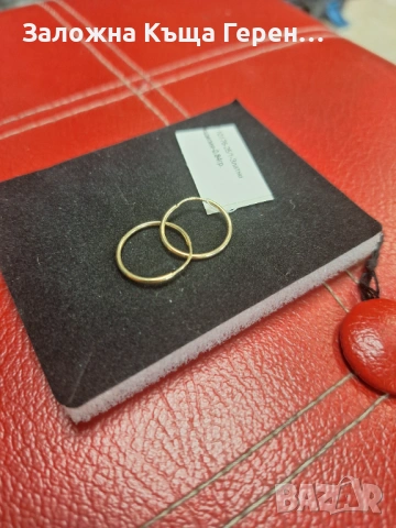 Детски златни обеци - 0,84 гр., снимка 4 - Обеци - 53412302