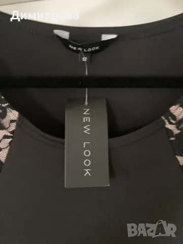 Нова дамска черна рокля, снимка 2 - Рокли - 48344882