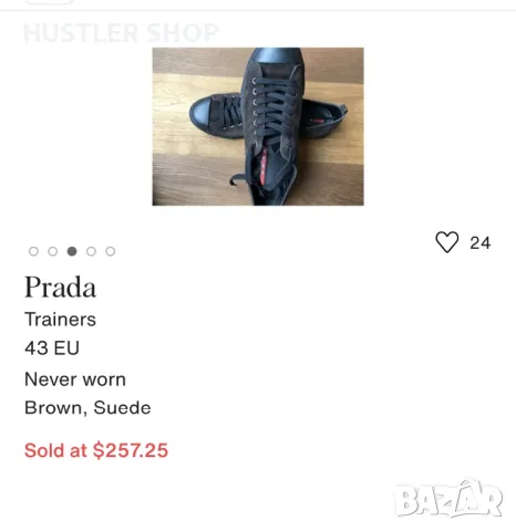 Сникърси PRADA.Номер 38, снимка 10 - Кецове - 48525117