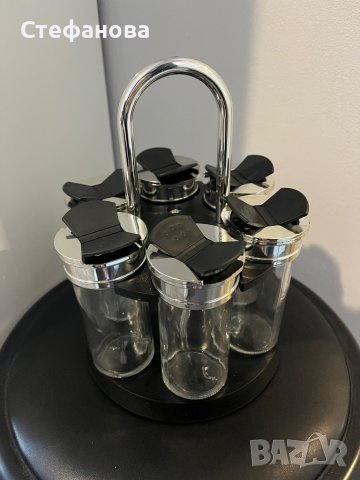 Стойка с бурканчета за подправки, снимка 2 - Други - 43375765