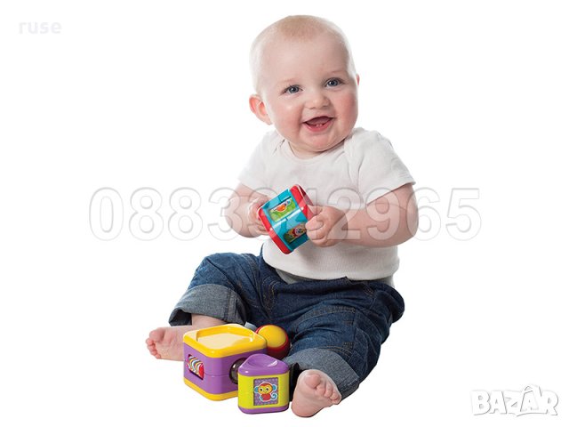 НОВИ! Playgro Активна играчка кубчета КУЛА , снимка 5 - Дрънкалки и чесалки - 33562395