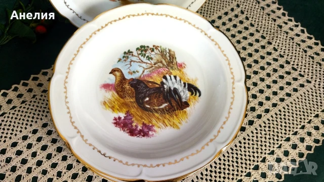 Френски чинии с птици , снимка 7 - Чинии - 51051540