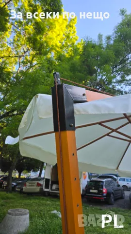 ГРАДИНСКИ ЧАДЪР С МЕТАЛНА СТОЙКА 3Х3м Код P483, снимка 2 - Градински мебели, декорация  - 50262681