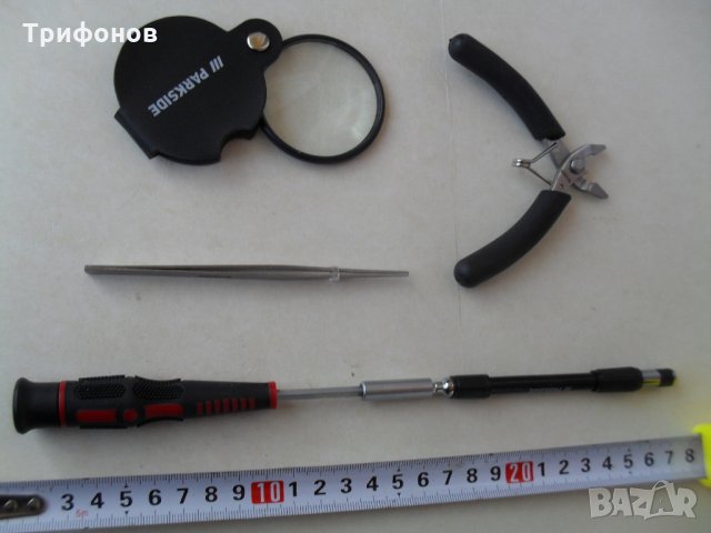 Отвертки Бит Клещи Лупа Пинсета КОМПЛЕКТИ ОРИГИНАЛ „РARKSID“-35ч. НЕМСКИ за Фина мехааника  , снимка 5 - Отвертки - 34613088