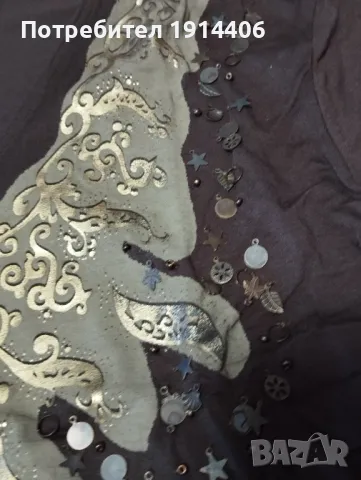 Елегантна бутикова  дамска блуза голям размер, снимка 8 - Тениски - 50044403