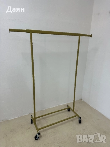 Етажерка за дрехи с разтегателна горна релса SONGMICS, на колела, регулируема на ширина, 45x(92-132), снимка 5 - Етажерки - 52749122