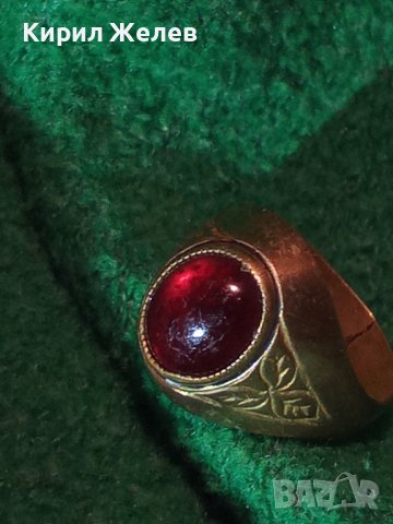 СТАРИНЕН СКЪПОЦЕНЕН БРОНЗОВ КЛАСИЧЕСКИ МАЙСТОРСКИ ПРЪСТЕН РЪЧНО ФЛОРАЛНО ГРАВИРАН 7430, снимка 13 - Антикварни и старинни предмети - 36377662