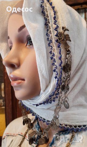 Стар възрожденски сребърен накит подбрадник, снимка 3 - Антикварни и старинни предмети - 29699956