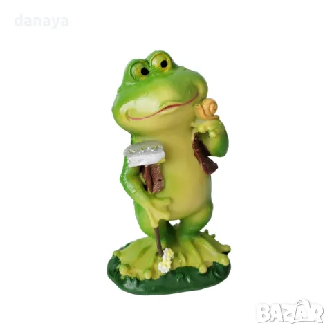 5723 Мини декорация за градина статуетка Жаба, 12см, снимка 3 - Статуетки - 49151864